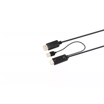 Microconnect HDMI-DP-CON2 HDMI į DisplayPort adapterio kabelis 2 m Juoda