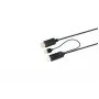 Microconnect HDMI-DP-CON2 HDMI į DisplayPort adapterio kabelis 2 m Juoda