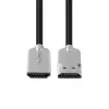 MicroConnect HDMISUPERSLIM015M HDMI kabelis 1,5 m HDMI A tipo (Standartinis) juodas, metalinis