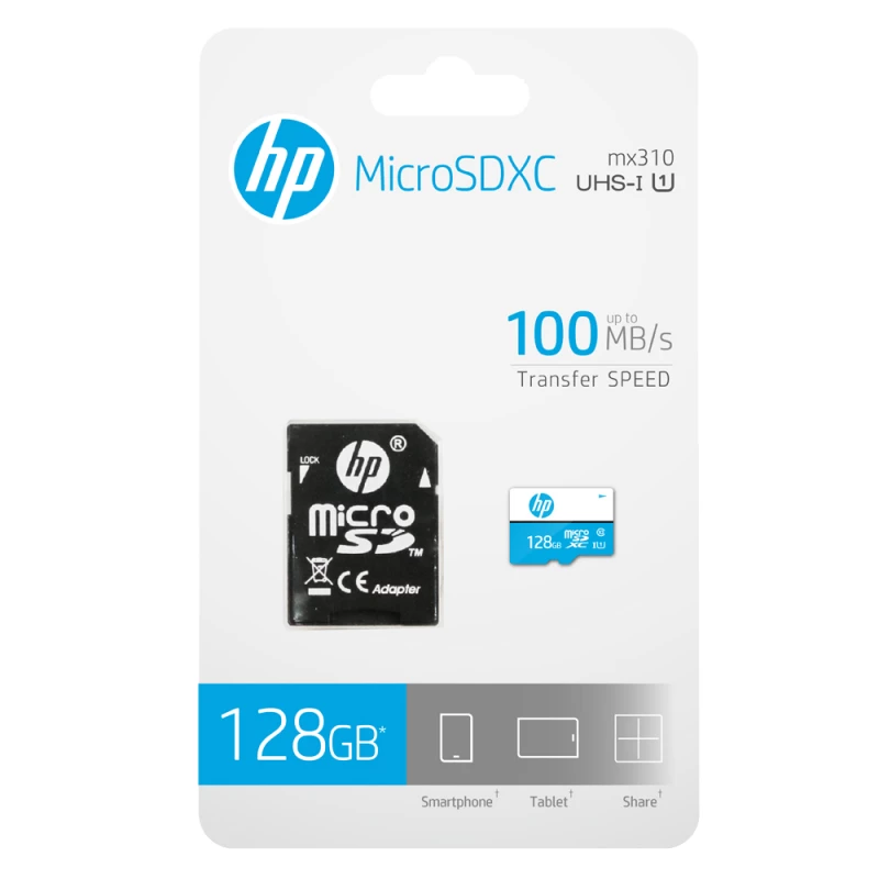 HP HFUD128-1U1BA atminties kortelė 128 GB MicroSDXC UHS-I Class 10