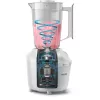 Stalo blenderis Philips HR2041/00 — 450 W, 1,9 L plastikinis dubuo, nerūdijančio plieno peiliai, baltas