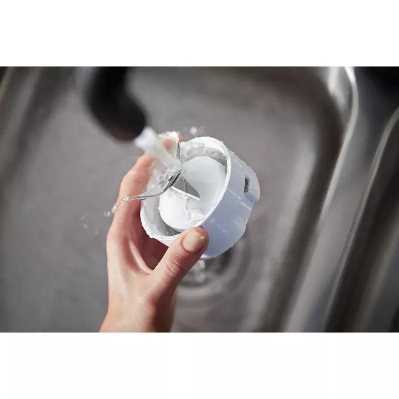 Stalo blenderis Philips HR2041/00 — 450 W, 1,9 L plastikinis dubuo, nerūdijančio plieno peiliai, baltas