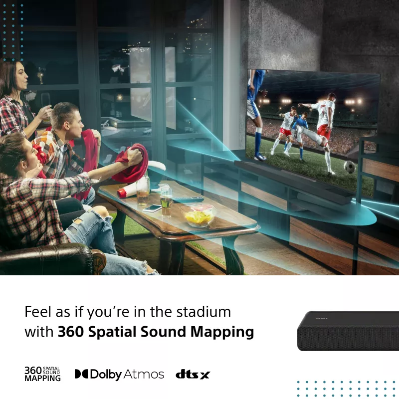 Sony HT-A3000 Juoda 3.1 kanalų 250 W garso juosta