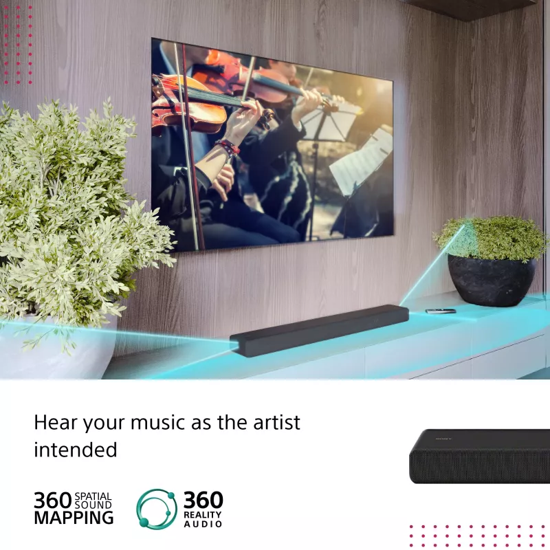 Sony HT-A3000 Juoda 3.1 kanalų 250 W garso juosta