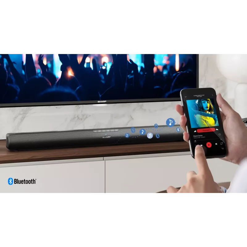 Sharp HT-SB100 garso juosta 2.0 kanalų 75 W juoda