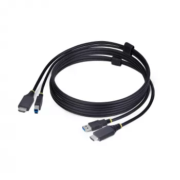 StarTech.com 6ft (1,8 m) HDMI ir USB 5Gbps KVM kabelis, 4K 60Hz, HDMI 2.0 ir USB kombinuotas kabelis KVM jungikliams