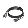 StarTech.com 6ft (1,8 m) HDMI ir USB 5Gbps KVM kabelis, 4K 60Hz, HDMI 2.0 ir USB kombinuotas kabelis KVM jungikliams