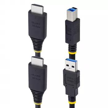 StarTech.com 6ft (1,8 m) HDMI ir USB 5Gbps KVM kabelis, 4K 60Hz, HDMI 2.0 ir USB kombinuotas kabelis KVM jungikliams
