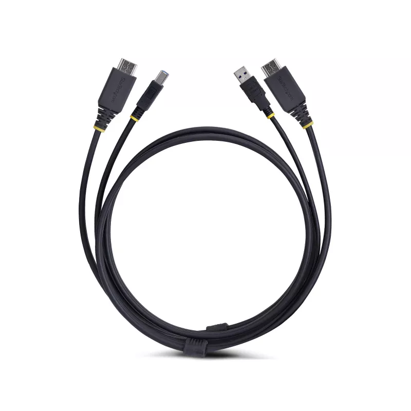 StarTech.com 6ft (1,8 m) HDMI ir USB 5Gbps KVM kabelis, 4K 60Hz, HDMI 2.0 ir USB kombinuotas kabelis KVM jungikliams