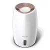 Oro drėkintuvas Philips HU2716/10 — 2 L talpa, 17 W, 220–240 V, baltas/rožinis auksas, kompaktiškas 220×220×350 mm