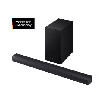 Samsung HW-B460GF 2.1 kanalo Bluetooth garsiakalbių juosta su belaidžiu žemų dažnių garsiakalbiu