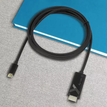 Techly Adapterinis kabelis USB-C (vyriškas) į HDMI 2.0 4K (vyriškas) 2 m juodas