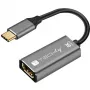 Techly IADAP-USBC-HDMI8 USB-C į HDMI adapteris 7680 x 4320 pikseliai Juoda, Sidabrinė