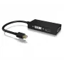 ICY BOX IB-AC1032 Mini DisplayPort į DVI-D + VGA (D-Sub) + HDMI adapteris, juodas