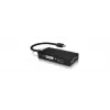 ICY BOX IB-AC1032 Mini DisplayPort į DVI-D + VGA (D-Sub) + HDMI adapteris, juodas