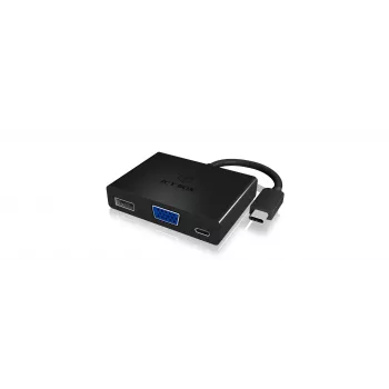 ICY BOX IB-DK4032-CPD USB-C į VGA kelių prievadų adapteris