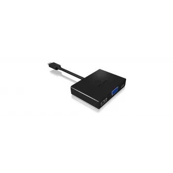 ICY BOX IB-DK4032-CPD USB-C į VGA kelių prievadų adapteris