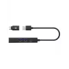 ICY BOX IB-HUB1439-LAN laidinis USB 3.2 Gen 1 (3.1 Gen 1) Type-A šakotuvas juodas