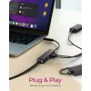 ICY BOX IB-HUB1439-LAN laidinis USB 3.2 Gen 1 (3.1 Gen 1) Type-A šakotuvas juodas