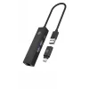 ICY BOX IB-HUB1439-LAN laidinis USB 3.2 Gen 1 (3.1 Gen 1) Type-A šakotuvas juodas