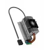 ICY BOX IB-M2HSF-705 aušintuvas M.2 SSD su šilumos vamzdeliu ir ventiliatoriumi 30 mm sidabrinis