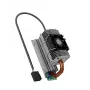 ICY BOX IB-M2HSF-705 aušintuvas M.2 SSD su šilumos vamzdeliu ir ventiliatoriumi 30 mm sidabrinis
