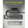 ICY BOX IB-M2HSF-705 aušintuvas M.2 SSD su šilumos vamzdeliu ir ventiliatoriumi 30 mm sidabrinis