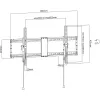 Techly ICA-PLB 590 TV laikiklis 2.29 m (90 col.) juodas