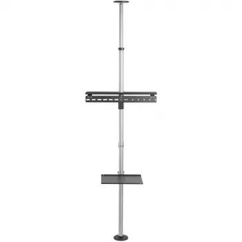 Techly ICA-TR32 TV stovas tarp grindų ir lubų 177,8 cm (70 col.) sidabrinis