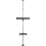 Techly ICA-TR32 TV stovas tarp grindų ir lubų 177,8 cm (70 col.) sidabrinis