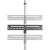 Techly ICA-TR32 TV stovas tarp grindų ir lubų 177,8 cm (70 col.) sidabrinis