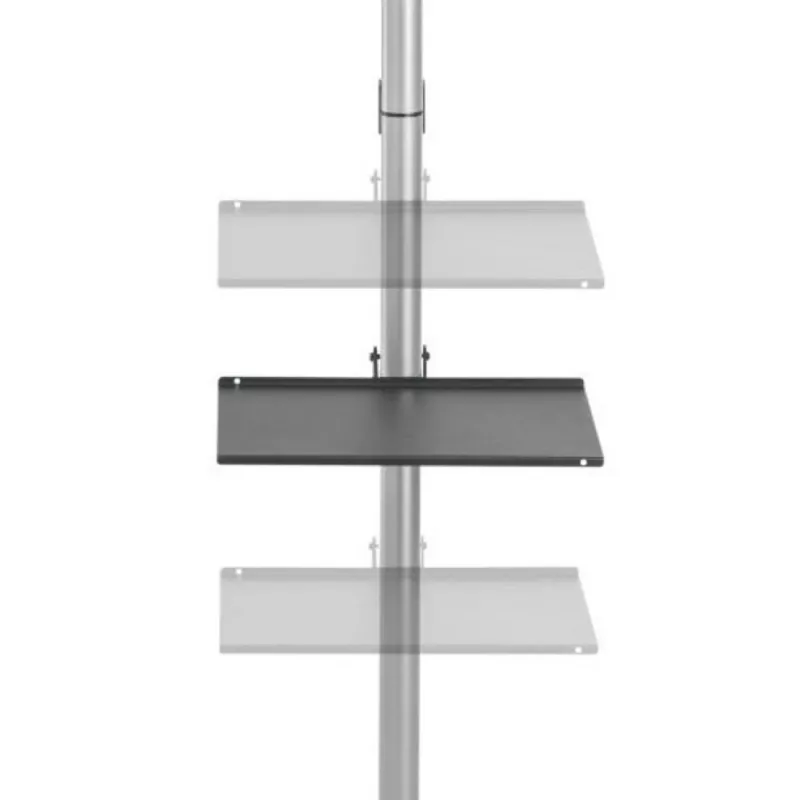 Techly ICA-TR32 TV stovas tarp grindų ir lubų 177,8 cm (70 col.) sidabrinis