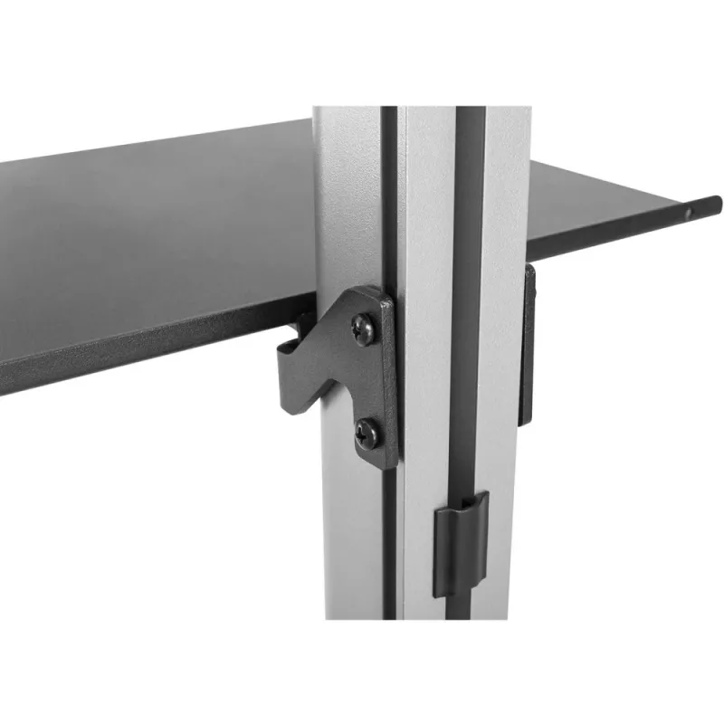 Techly ICA-TR32 TV stovas tarp grindų ir lubų 177,8 cm (70 col.) sidabrinis
