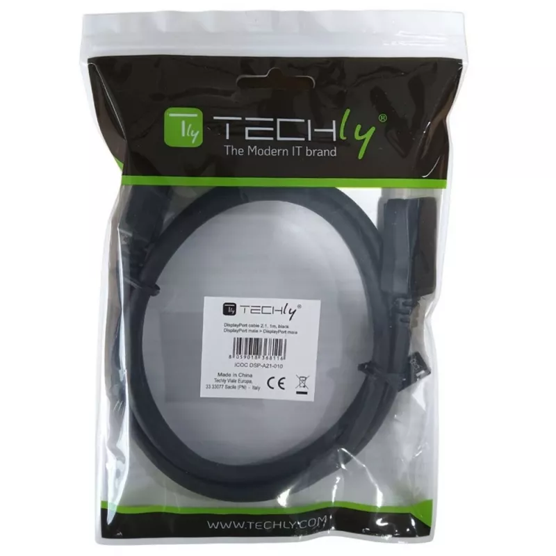 DisplayPort kabelis Techly ICOC DSP-A21-050 5 m juodas