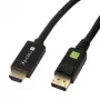 Techly ICOC-DSP-H12-010 DisplayPort 1.2 į HDMI adapterinis kabelis, M/M, 1 m, juodas