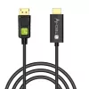 Techly ICOC-DSP-H12-010 DisplayPort 1.2 į HDMI adapterinis kabelis, M/M, 1 m, juodas
