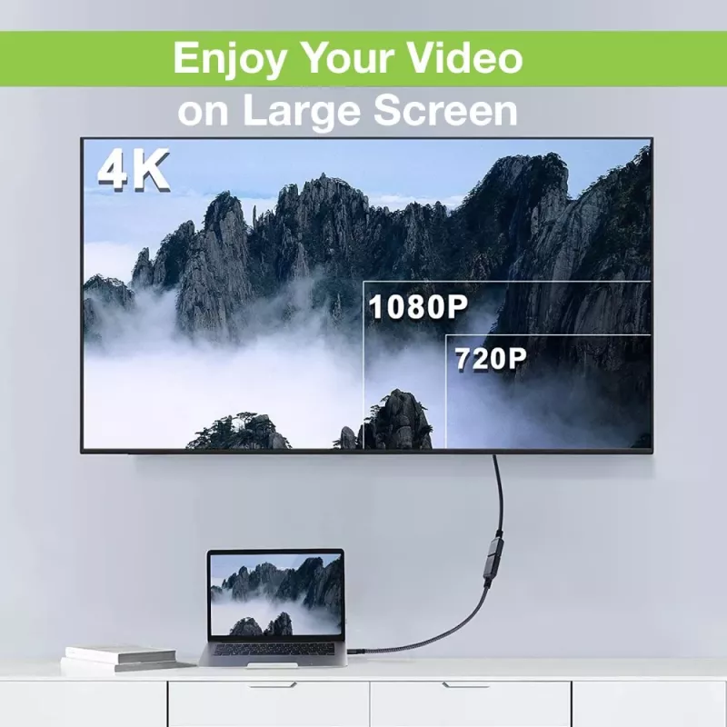 Techly ICOC-HDMI2-4-EXT075 HDMI High Speed su Ethernet ilginamasis kabelis 4K 60Hz M/F 7,5 m