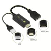 Techly ICOC-HDMI-DP12A HDMI į DisplayPort jungčių keitiklis, maitinamas per USB, 4K 30 Hz