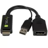 Techly ICOC-HDMI-DP12A HDMI į DisplayPort jungčių keitiklis, maitinamas per USB, 4K 30 Hz