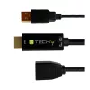 Techly ICOC-HDMI-DP12A HDMI į DisplayPort jungčių keitiklis, maitinamas per USB, 4K 30 Hz