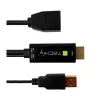 Techly ICOC-HDMI-DP12A HDMI į DisplayPort jungčių keitiklis, maitinamas per USB, 4K 30 Hz