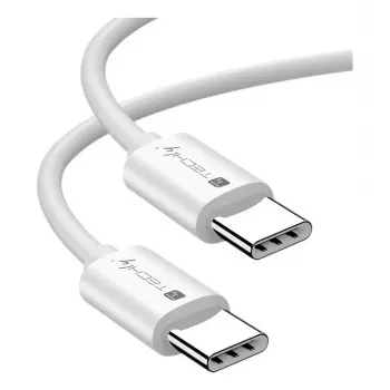 Techly ICOC-MU4-20G240W2 USB4 Gen 2x2 laidas USB-C 2 m Baltas