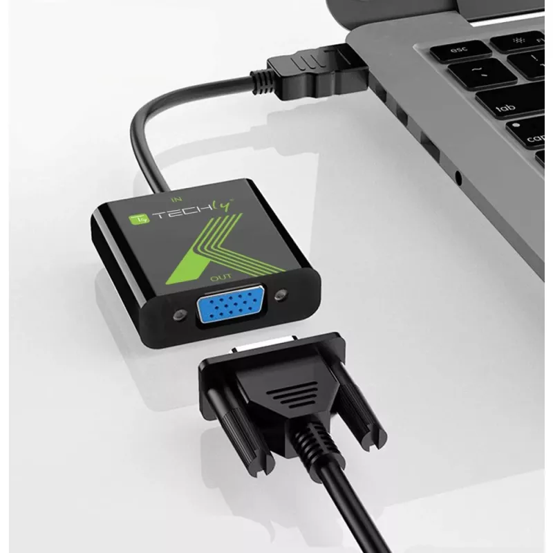 Techly HDMI į VGA keitiklis su garsu IDATA HDMI-VGA2A
