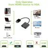 Techly HDMI-VGA2AU adapteris HDMI į VGA su Micro USB ir garso išvestimi, 0.15 m