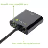 Techly HDMI-VGA2AU adapteris HDMI į VGA su Micro USB ir garso išvestimi, 0.15 m
