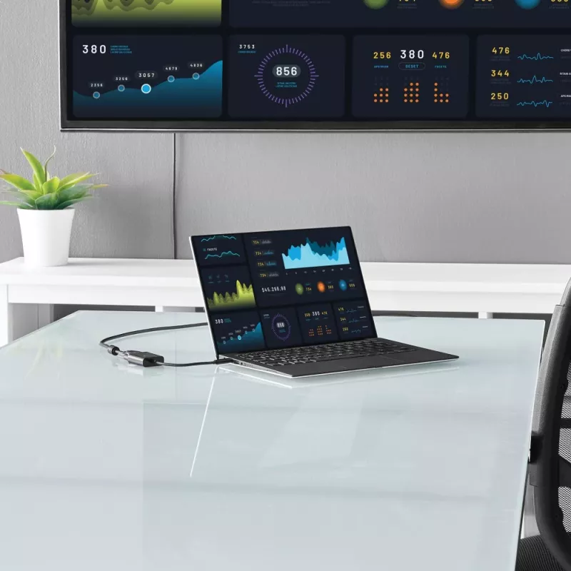 Techly HDMI-VGA2AU adapteris HDMI į VGA su Micro USB ir garso išvestimi, 0.15 m