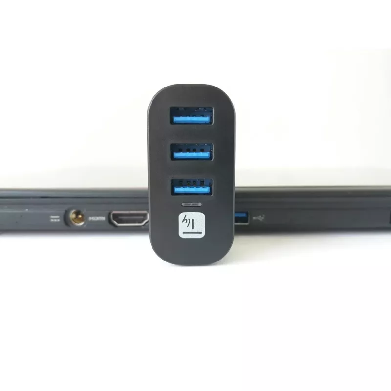 Techly IUSB3-HUB3-ROTB USB 3.2 Gen 1 šakotuvas, 3x Type-A, 5000 Mbit/s, juodas