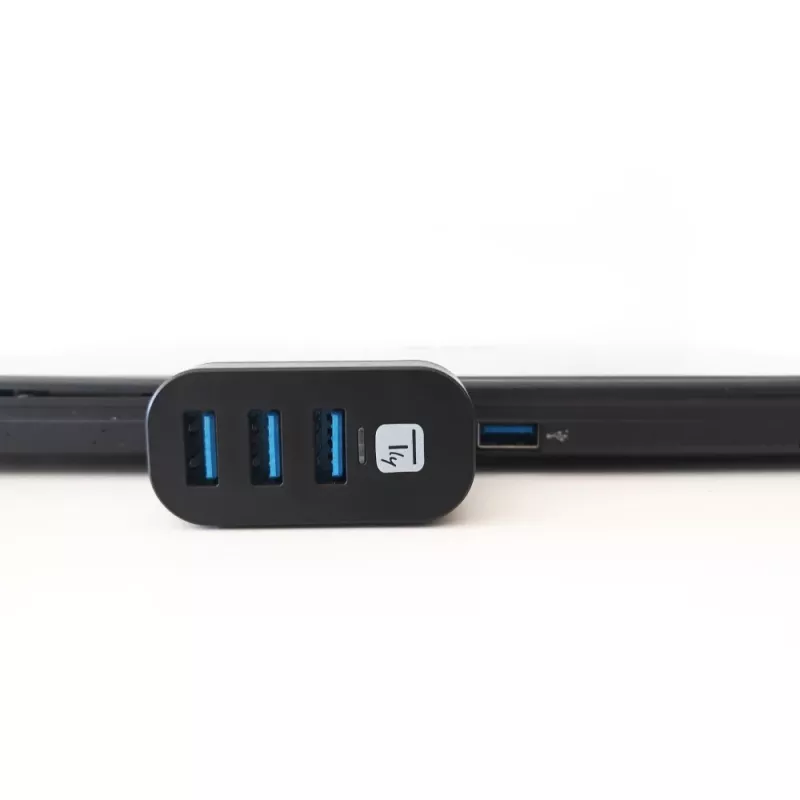 Techly IUSB3-HUB3-ROTB USB 3.2 Gen 1 šakotuvas, 3x Type-A, 5000 Mbit/s, juodas