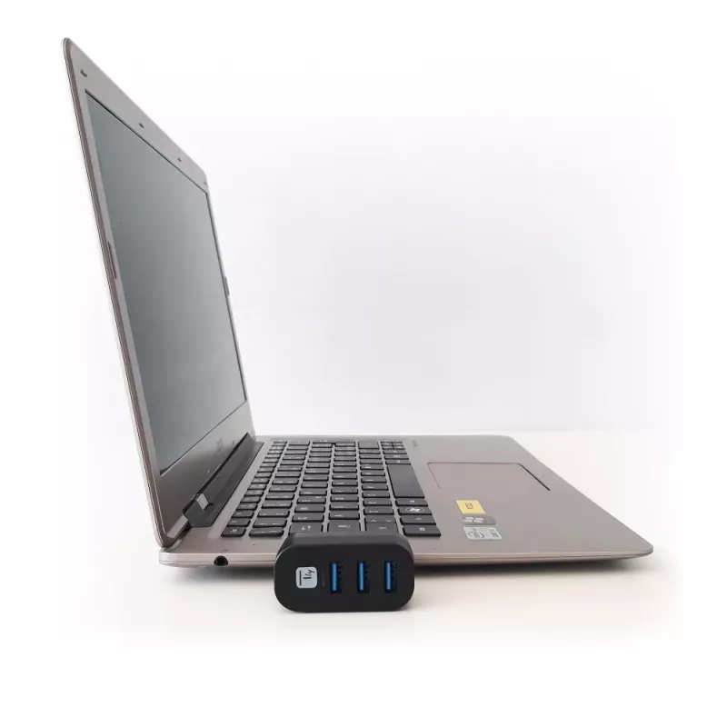 Techly IUSB3-HUB3-ROTB USB 3.2 Gen 1 šakotuvas, 3x Type-A, 5000 Mbit/s, juodas