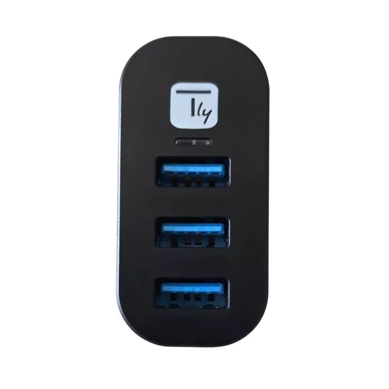 Techly IUSB3-HUB3-ROTB USB 3.2 Gen 1 šakotuvas, 3x Type-A, 5000 Mbit/s, juodas